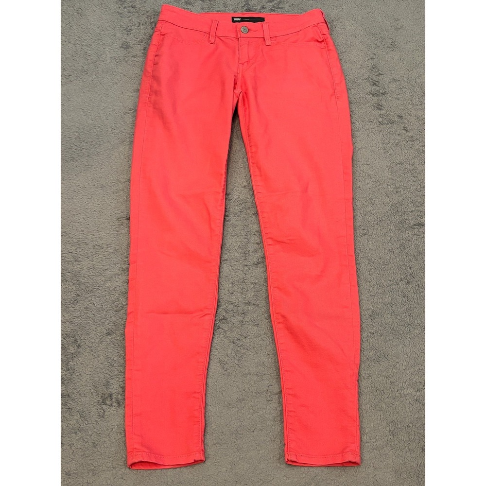 Levis Legging Jeans Womens 28x28 Hot Pink Stretch Skinny Denim Barbiecore Bright